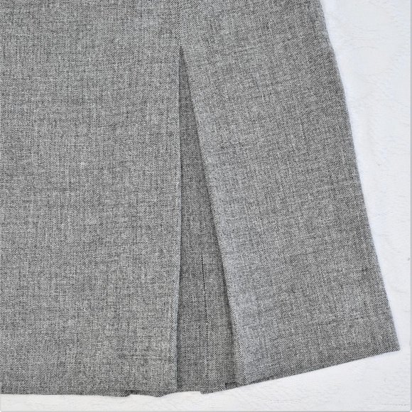 Geoffrey Beene Stretch Tweed Pleated ALine Skirt 8 - Picture 7 of 10